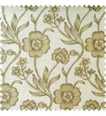 Gold brown and cream color beautiful natural Helianthemum scoparium flower texture finished background polyester main curtain
